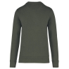 Sweat-shirt écoresponsable col rond Dark Khaki Kariban – vue 2