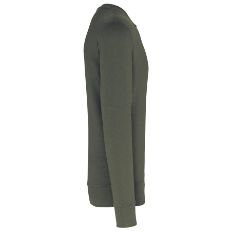 Sweat-shirt écoresponsable col rond Dark Khaki Kariban – vue 3