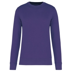 Sweat-shirt écoresponsable col rond Violet Kariban