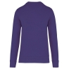 Sweat-shirt écoresponsable col rond Violet Kariban – vue 2