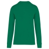 Sweat-shirt écoresponsable col rond vert Kelly Green Kariban – vue 2