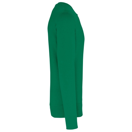 Sweat-shirt écoresponsable col rond vert Kelly Green Kariban – vue 3