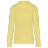 Sweat-shirt écoresponsable col rond jaune unisexe Kariban – vue 2
