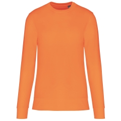 Sweat-shirt écoresponsable col rond unisexe Orange Kariban