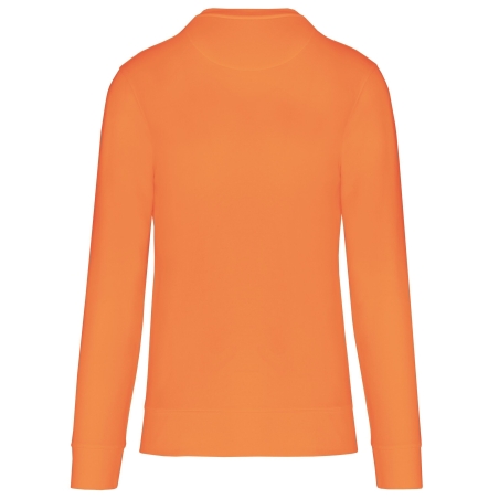 Sweat-shirt écoresponsable col rond unisexe Orange Kariban – vue 2