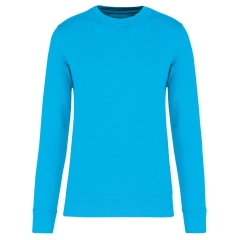 Sweat-shirt écoresponsable col rond Turquoise Kariban