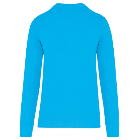 Sweat-shirt écoresponsable col rond Turquoise Kariban – vue 2
