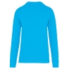 Sweat-shirt écoresponsable col rond Turquoise Kariban – vue 2