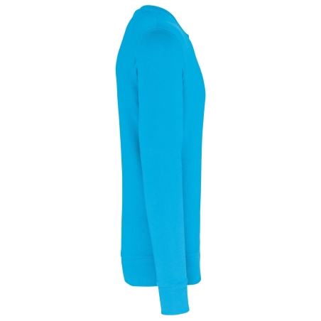 Sweat-shirt écoresponsable col rond Turquoise Kariban – vue 3