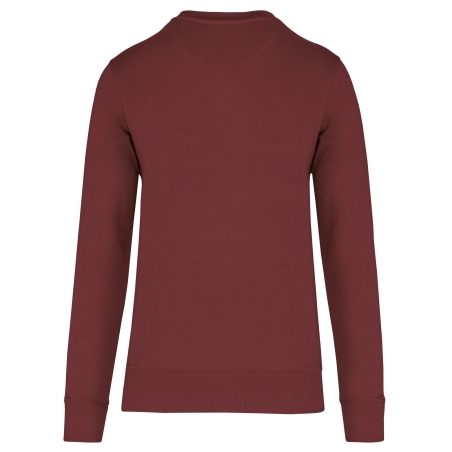 Sweat-shirt écoresponsable col rond Bordeaux Kariban – vue 2