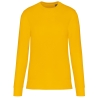 Sweat-shirt écoresponsable col rond unisexe Jaune Kariban