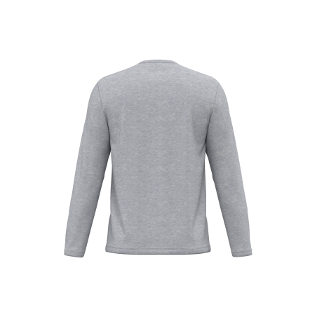 T-shirt manches longues gris unisexe iDeal Basic Brand 185 g/m² – vue 2