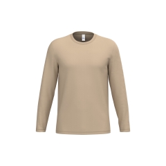 T-shirt manches longues unisexe Beige iDeal Basic Brand 185 g/m²