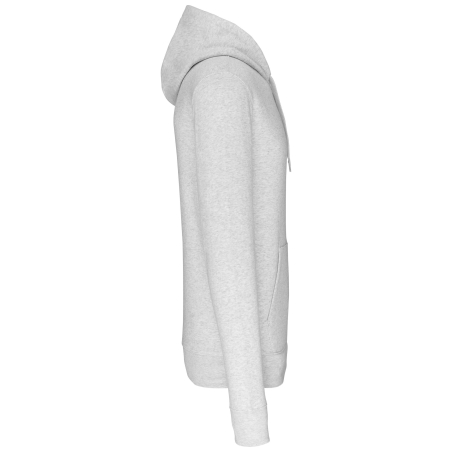 Sweat capuche écoresponsable Gris (Ash Heather) Kariban – vue 3