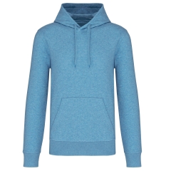 Sweat capuche écoresponsable Bleu chiné Kariban 280 g/m²