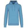 Sweat capuche écoresponsable Bleu chiné Kariban 280 g/m²