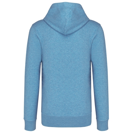 Sweat capuche écoresponsable Bleu chiné Kariban 280 g/m² – vue 2