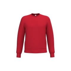 Sweat-shirt col rond unisexe Rouge iDeal Basic Brand