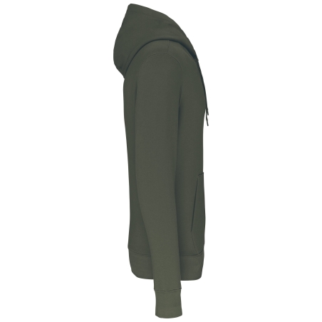Sweat capuche écoresponsable Dark Khaki 280 g/m² Kariban – vue 3