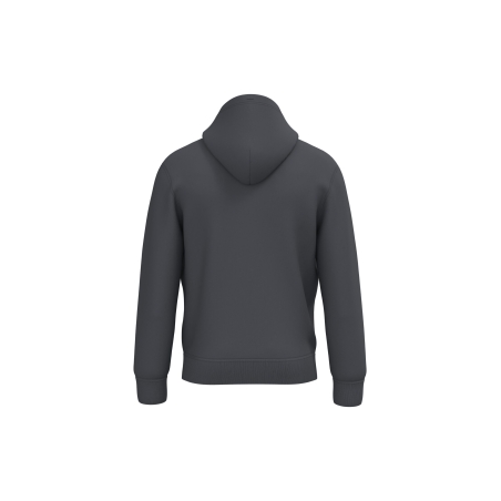 Sweat-shirt capuche unisexe Gris iDeal Basic Brand – vue 2