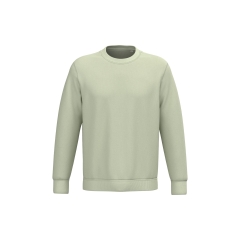 Sweat-shirt écoresponsable col rond unisexe Vert Celadon Native Spirit