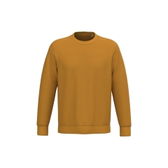 Sweat-shirt écoresponsable col rond unisexe Orange Curcuma Native Spirit