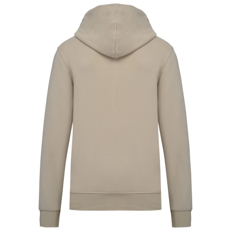 Sweat capuche écoresponsable beige homme Kariban 280 g/m² – vue 2