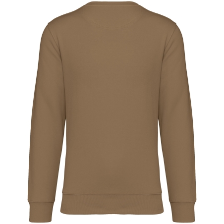 Sweat-shirt écoresponsable col rond Marron Native Spirit – vue 2