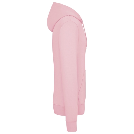 Sweat capuche écoresponsable Rose Pale Pink Kariban – vue 3