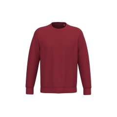 Sweat-shirt écoresponsable col rond Rouge Hibiscus Native Spirit