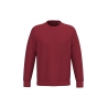 Sweat-shirt écoresponsable col rond Rouge Hibiscus Native Spirit