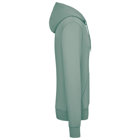Sweat à capuche écoresponsable homme Kariban – Vert Sage – vue 3