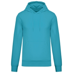Sweat à capuche écoresponsable turquoise homme Kariban