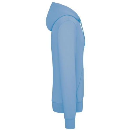 Sweat capuche écoresponsable homme Ciel – Kariban – vue 3