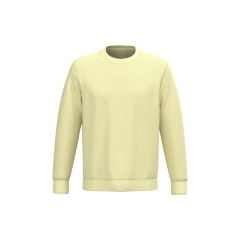Sweat-shirt écoresponsable col rond unisexe Jaune Native Spirit