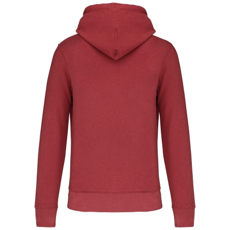 Sweat à capuche écoresponsable homme Rouge Terracotta Kariban – vue 2