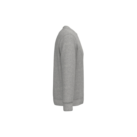 Sweat-shirt écoresponsable col rond unisexe Gris Moon chiné Native Spirit – vue 3