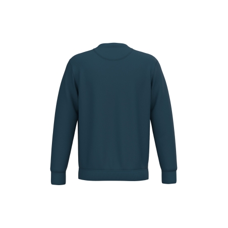 Sweat-shirt écoresponsable col rond Bleu Peacock Blue Native Spirit – vue 2