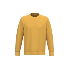 Sweat-shirt écoresponsable col rond jaune Native Spirit