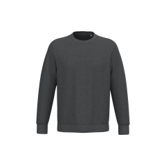 Sweat-shirt écoresponsable col rond unisexe Gris Volcano chiné Native Spirit