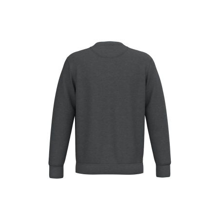 Sweat-shirt écoresponsable col rond unisexe Gris Volcano chiné Native Spirit – vue 2