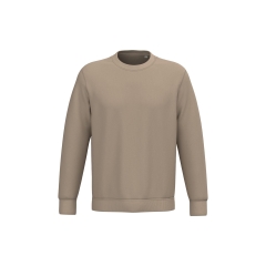 Sweat-shirt écoresponsable col rond Beige Native Spirit