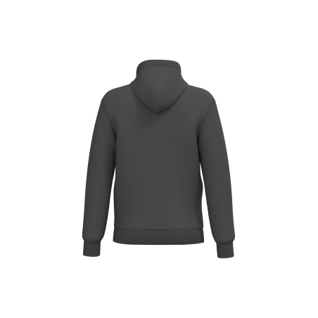 Sweat zippé à capuche recyclé gris unisexe Kariban – vue 2
