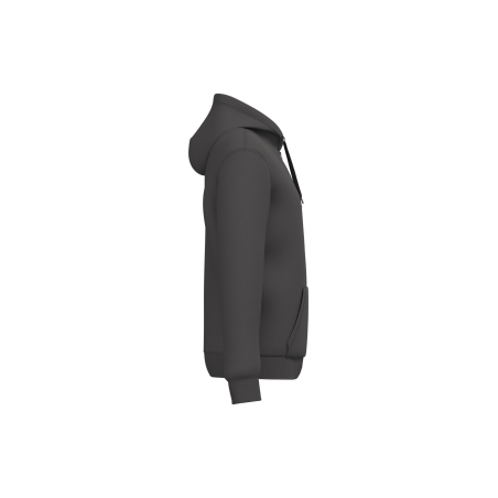 Sweat zippé à capuche recyclé gris unisexe Kariban – vue 3