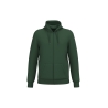 Sweat zippé à capuche recyclé vert Forest Green Kariban