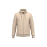 Sweat zippé à capuche recyclé beige unisexe Kariban