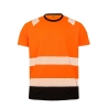 T-shirt haute visibilité recyclé Orange/Noir Result – 155 g/m²