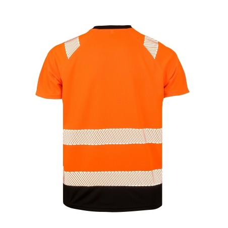 T-shirt haute visibilité recyclé Orange/Noir Result – 155 g/m² – vue 2