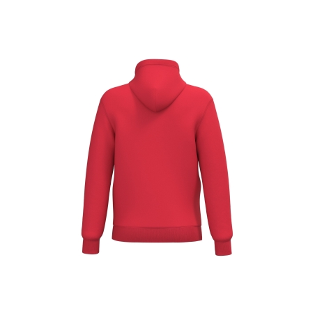 Sweat zippé capuche recyclé rouge unisexe Kariban 280 g/m² – vue 2