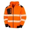 Sweat-shirt capuche haute visibilité recyclé Orange Result